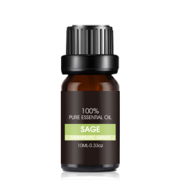 Organic Essential Oils Set Top Sale  Natural Therapeutic Grade Aromatherapy Oil Gift Kit For Diffuser (Option: Sage essential oil)