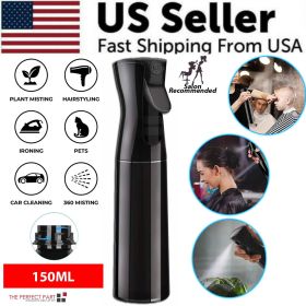 Continuous Mist Hair Spray Bottle Barber Water Sprayer Salon Plant Mister Tools (Capacity: 150ML)
