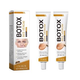 Botulinum toxin and bee venom face cream, anti-aging, wrinkle-removing and firming facial moisturizer, suitable for all skin types. (Color: white-2)